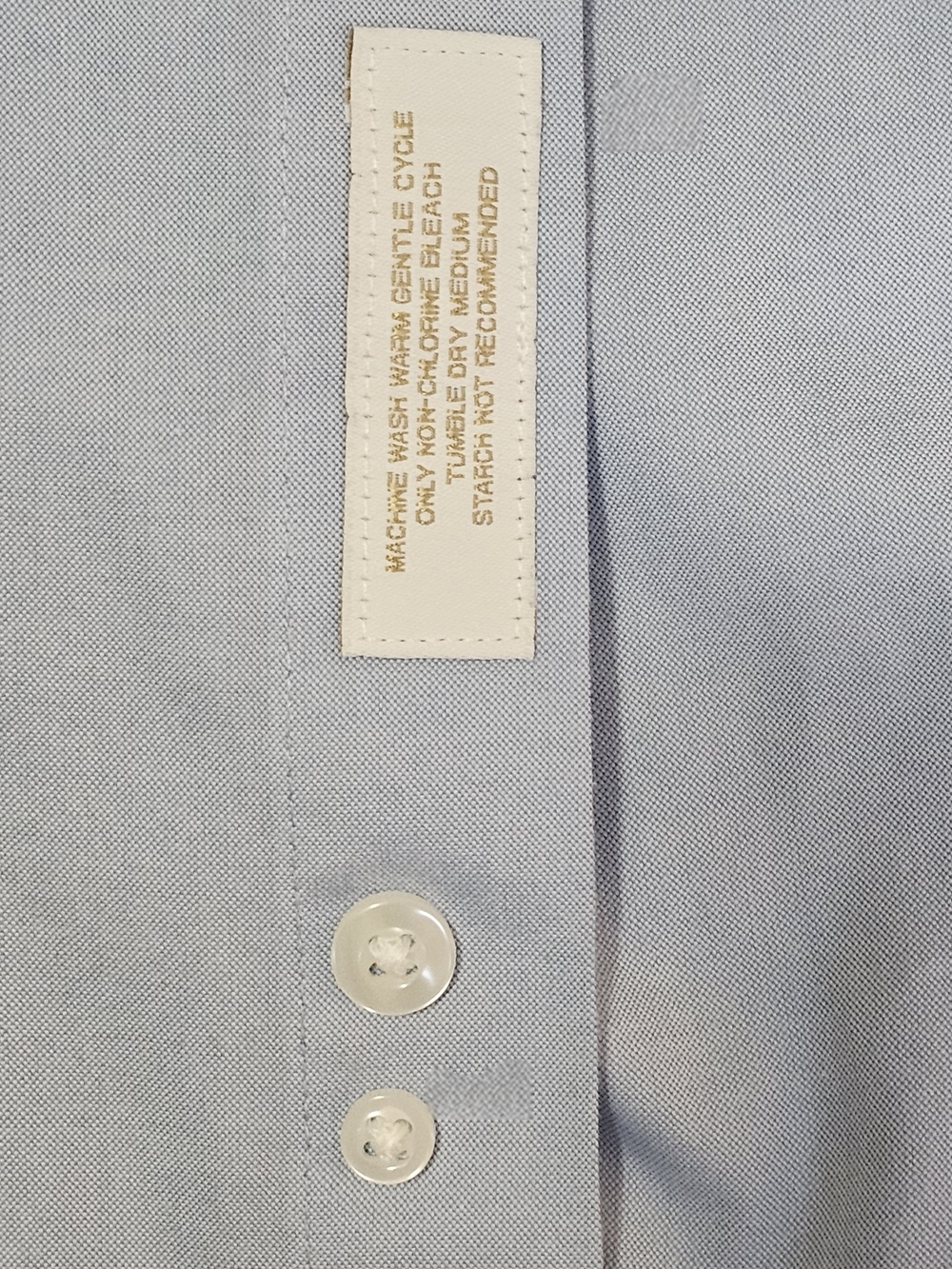 Roundtree & Yorke Light Blue Button-Down Dress Shirt - Picture 9 of 15